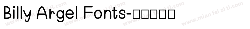 Billy Argel Fonts字体转换